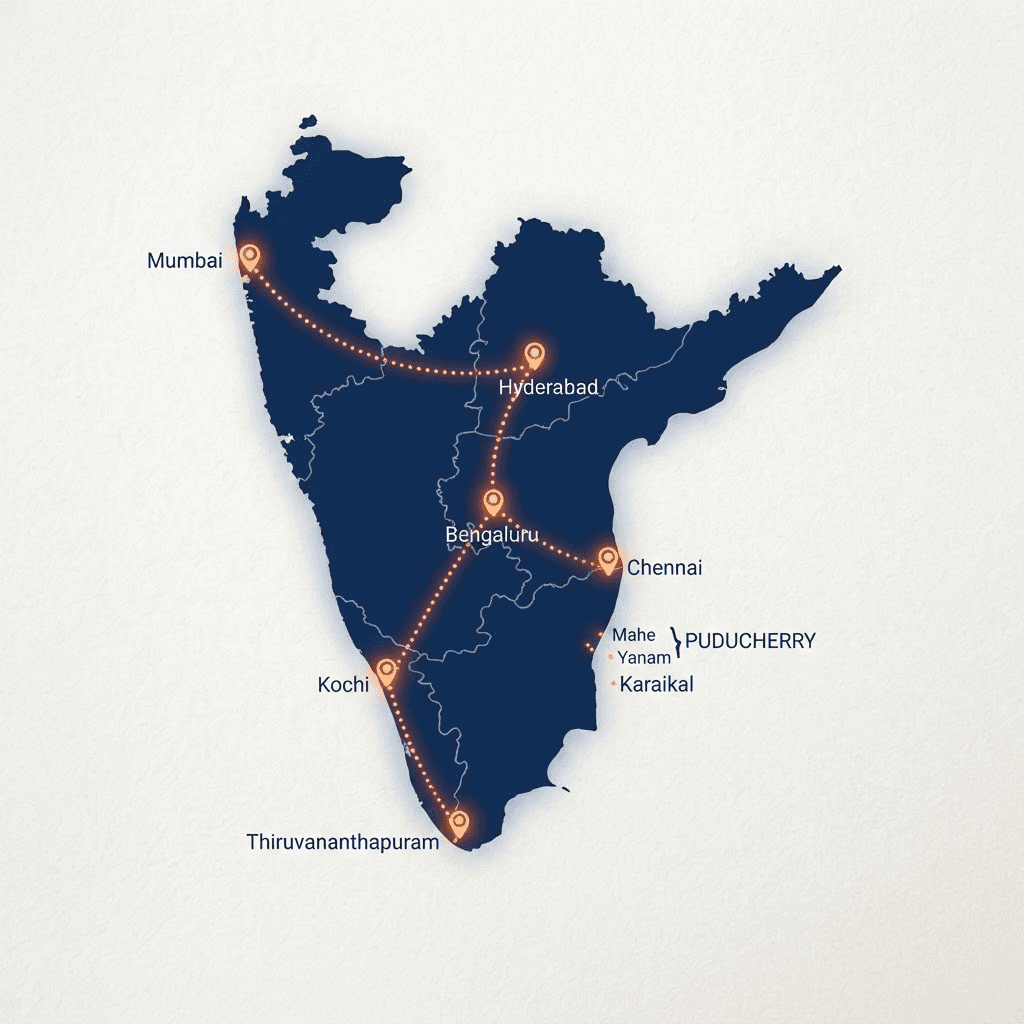 SLLPL coverage across South India